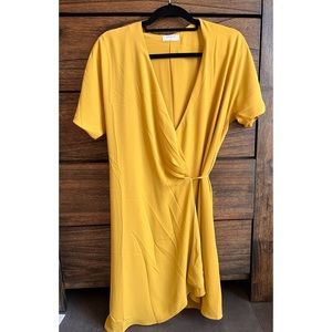 BABATON (Aritzia) Wallace Dress in Cairo Gold